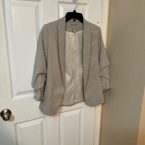 H&M - Work Blazer - size: XS - color: Tan
